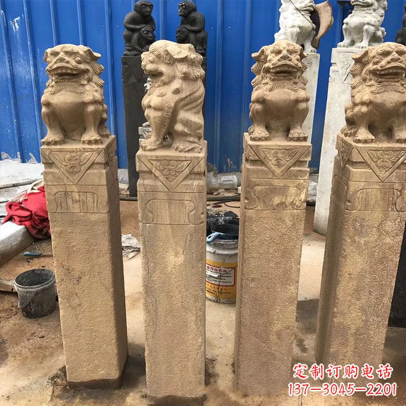 绵阳仿古拴马桩石雕塑——傅雕你的精美时光