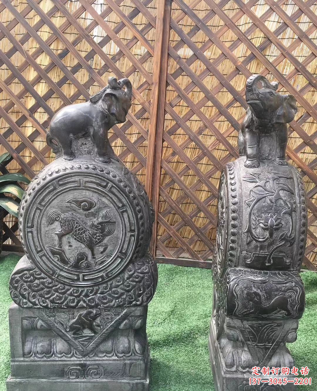 绵阳仿古小象抱鼔石