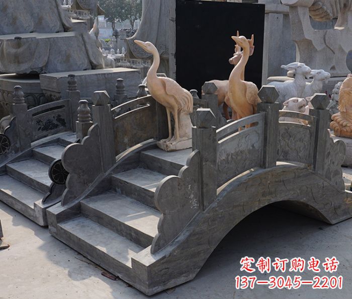 绵阳精致石制仿古拱桥雕塑