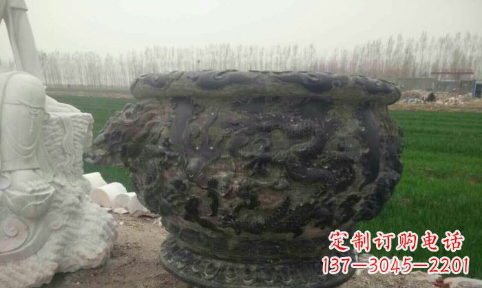 绵阳仿古圆形水缸石雕