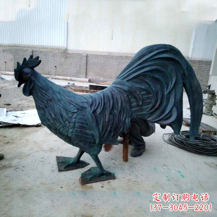 绵阳古典铜雕公鸡