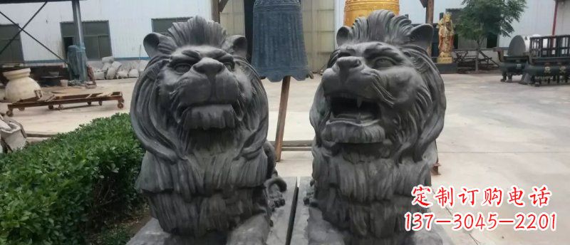 绵阳玻璃钢狮子雕塑