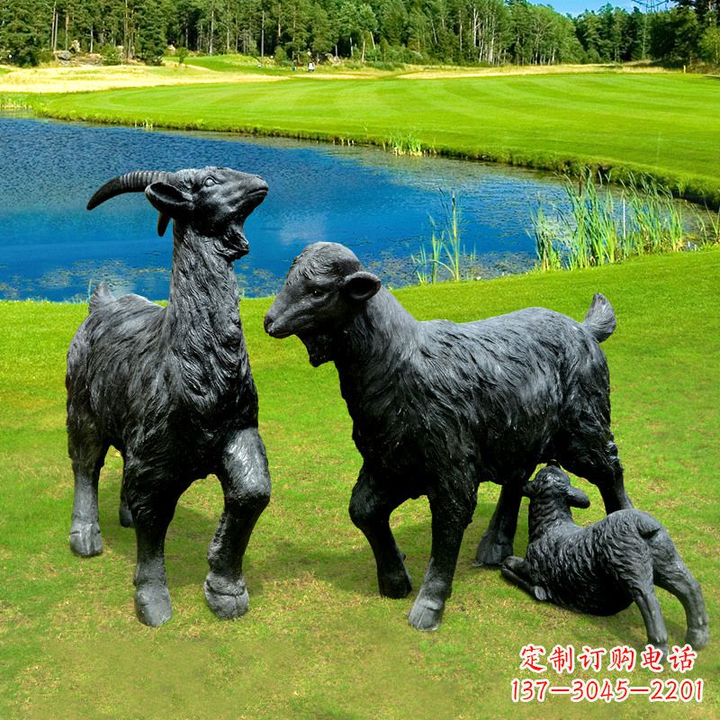 绵阳 雕刻经典,匠心独具,黑山羊雕塑