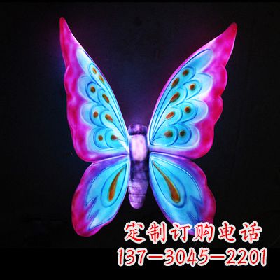 绵阳完美粉色蝴蝶雕塑