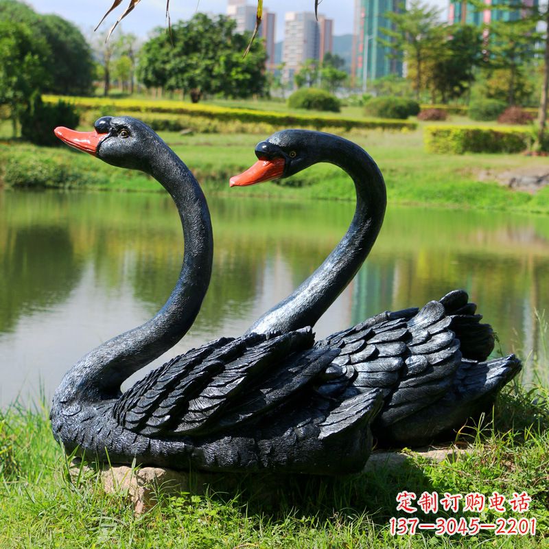 绵阳玻璃钢天鹅雕塑
