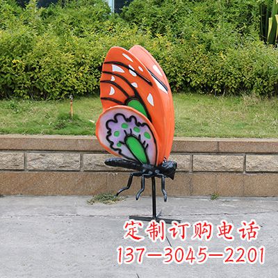 绵阳高端红色蝴蝶雕塑