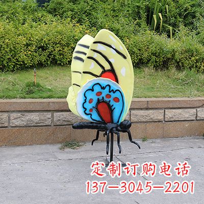 绵阳大号黄色蝴蝶雕塑
