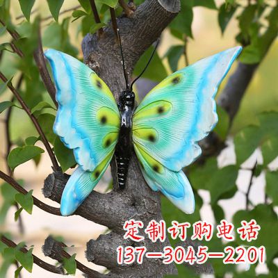 绵阳蓝色蝴蝶雕塑