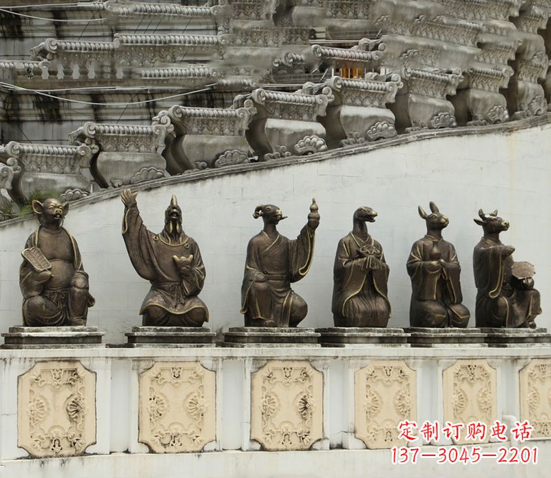 绵阳十二生肖铜雕塑定制