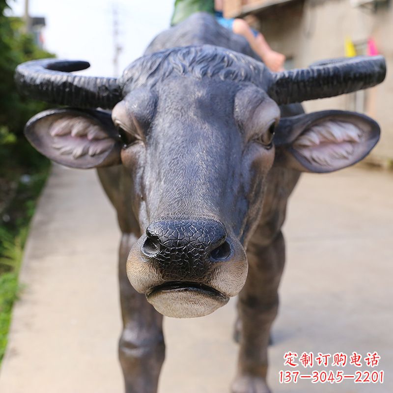 绵阳仿真水牛雕塑 (4)