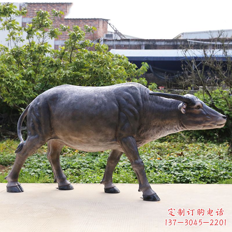 绵阳仿真水牛雕塑 (3)