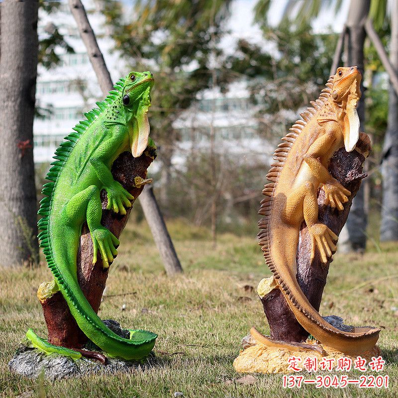 绵阳仿真蜥蜴雕塑摆件