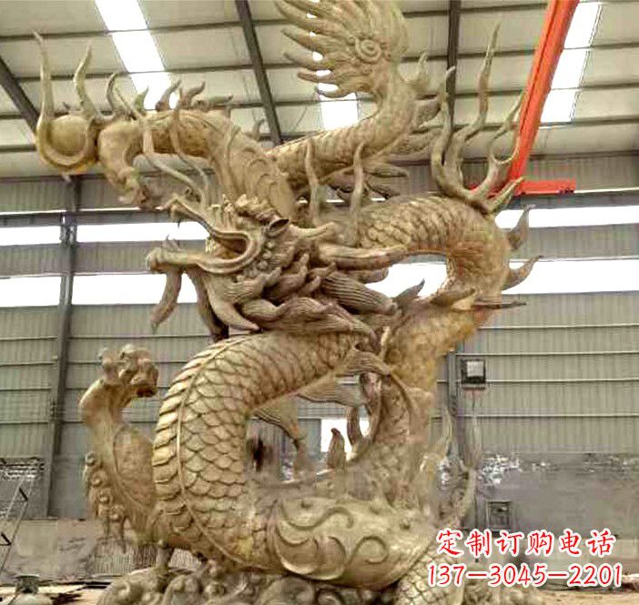 绵阳精美铜龙雕塑