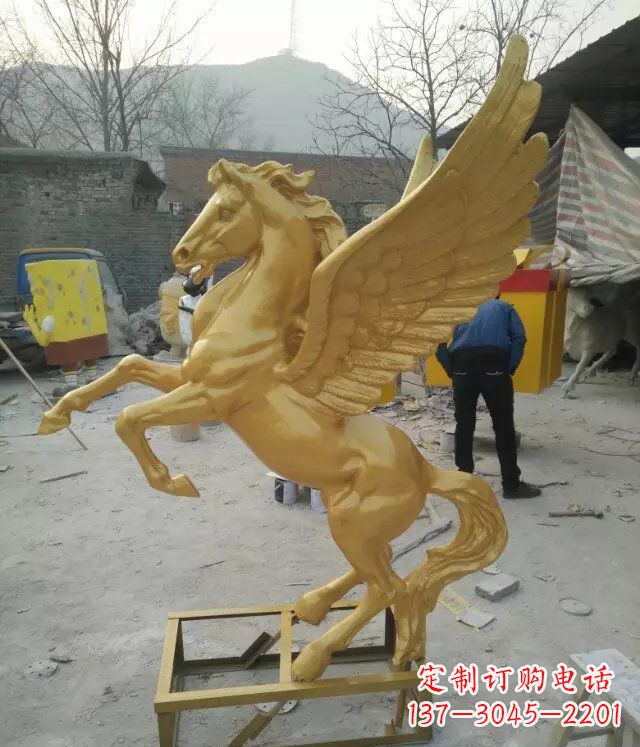 绵阳飞马动物铜雕,精美细腻