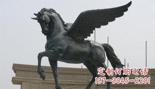 绵阳飞马广场景观铜雕