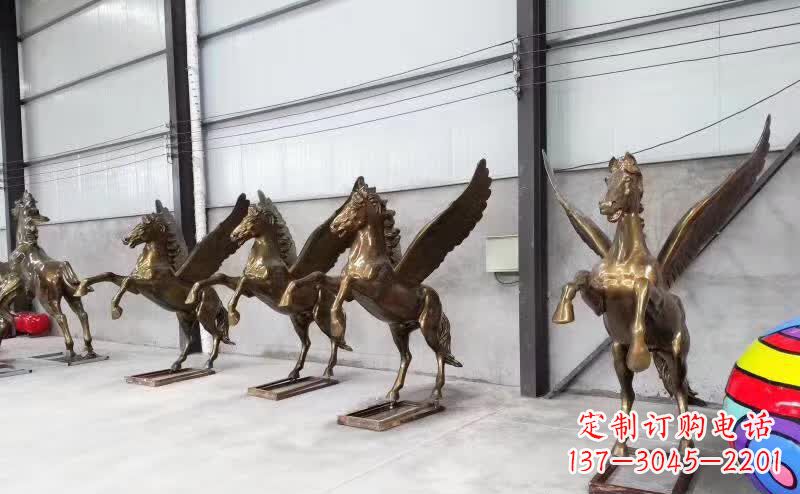 绵阳精美绝伦的飞马铜雕