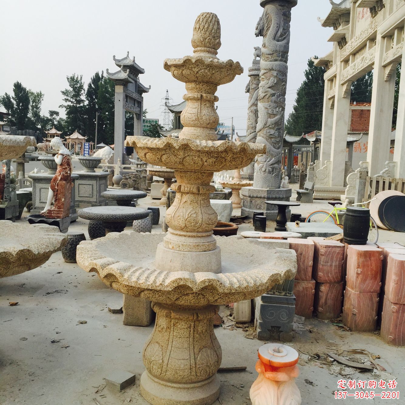 绵阳精美风水球石雕艺术品