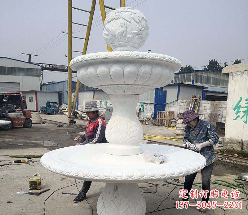 绵阳风水球喷泉石雕塑