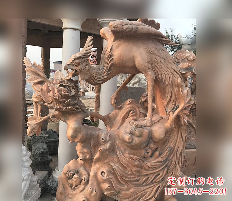 绵阳精美凤凰石雕