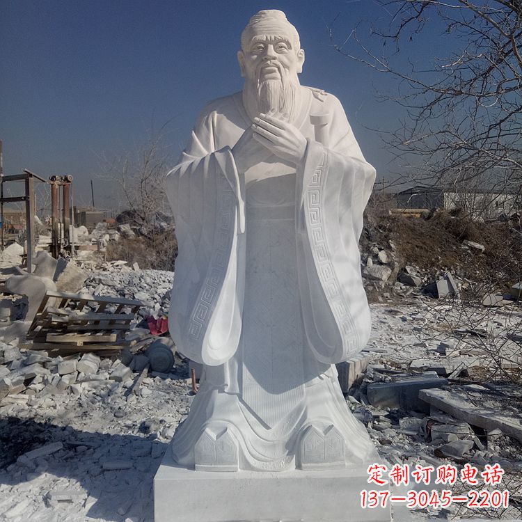 绵阳夫子庙孔子青铜雕像