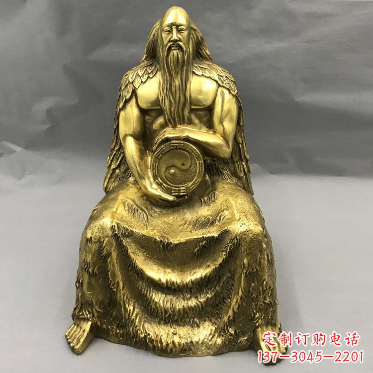 绵阳伏羲·神话传说铜雕塑