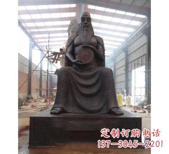 绵阳伏羲铜雕塑,精雕细琢的精美艺术品