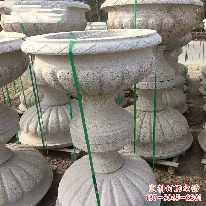 绵阳高墩砂岩石雕刻花盆精致技艺打造传统文化风韵