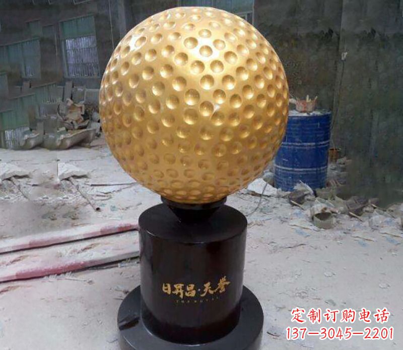 绵阳精致高尔夫球铜雕