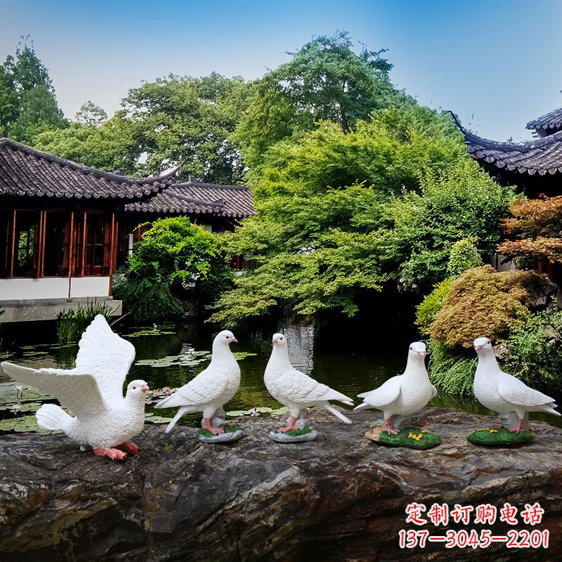 绵阳鸽子的雕塑
