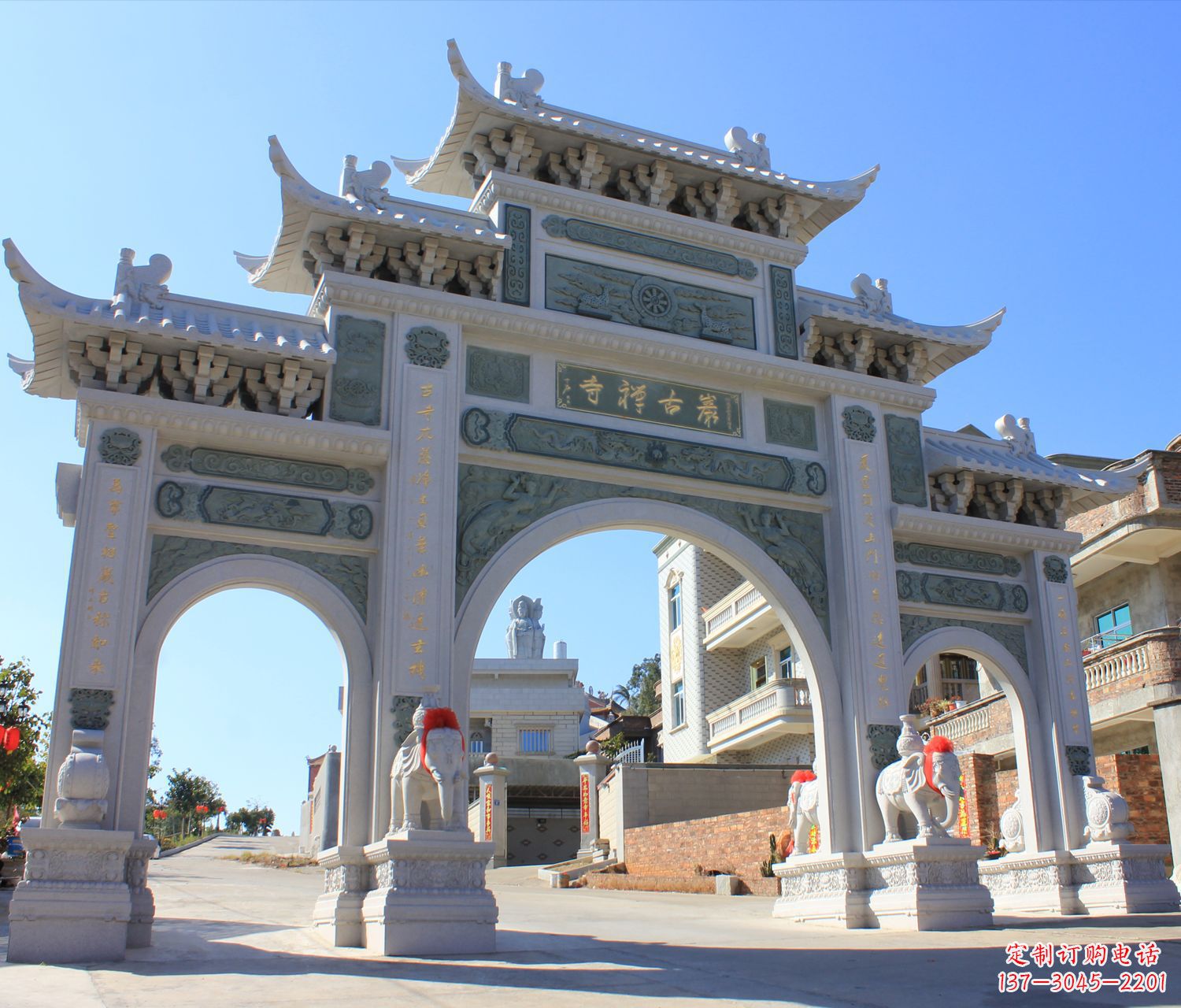 绵阳个性石雕牌坊楼—唯美精致的装饰品