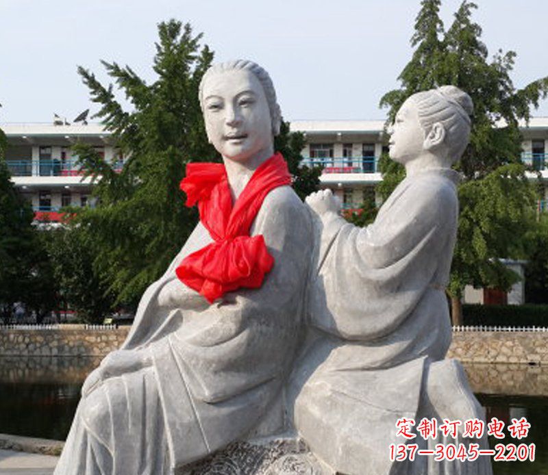 绵阳爱与温柔——领雕”母亲”石雕景观装饰