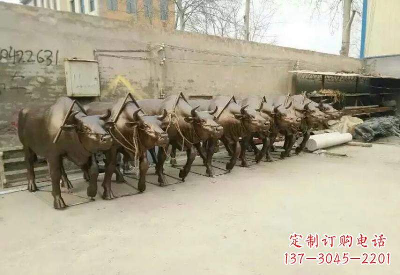 绵阳艺术之作,牛雕塑