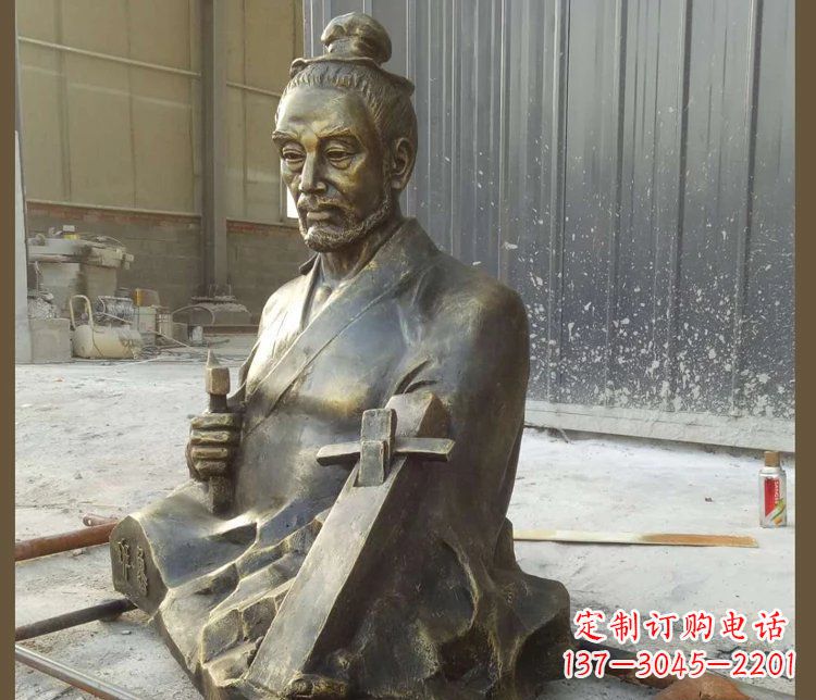 绵阳青铜鲁班雕塑,赞颂传统工匠精湛技艺