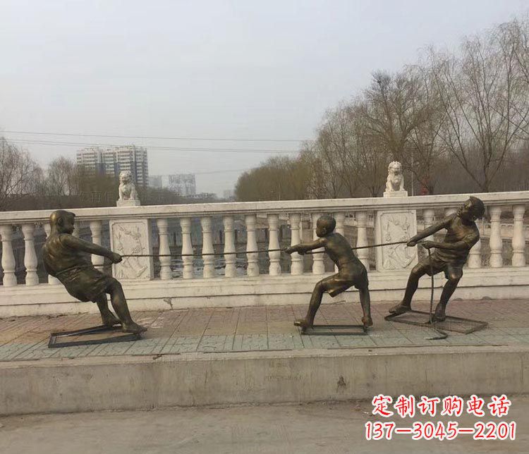 绵阳中领雕塑 | 铜雕像,营造欢乐的童年回忆