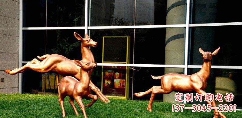 绵阳新样式风格小鹿铜雕