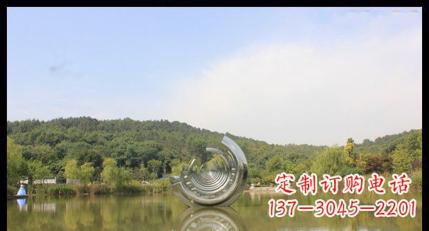 绵阳不锈钢圆环景观雕塑