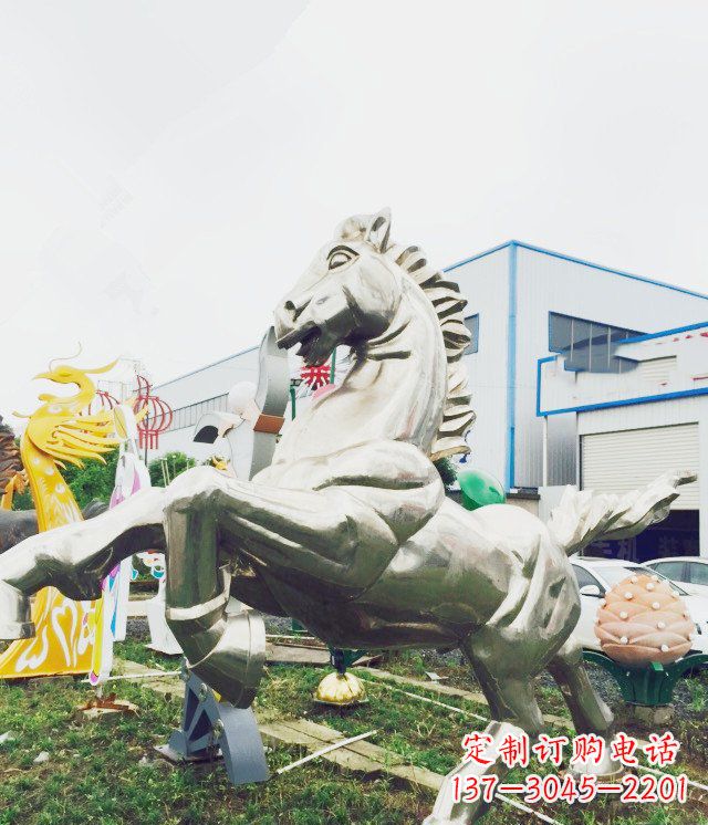 绵阳产品名称优雅的不锈钢雕塑——奔马
