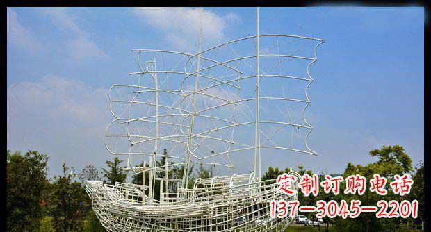 绵阳唯美不锈钢帆船雕塑