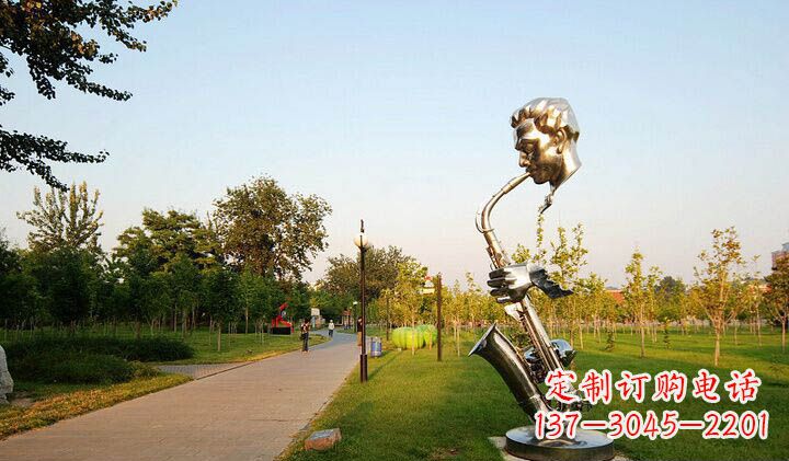 绵阳不锈钢萨克斯抽象雕塑