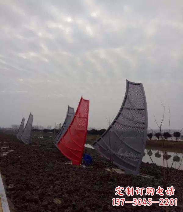 绵阳不锈钢抽象帆船雕塑