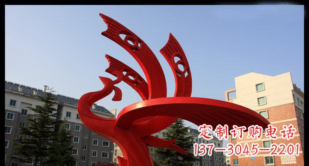 绵阳不锈钢凤凰雕塑