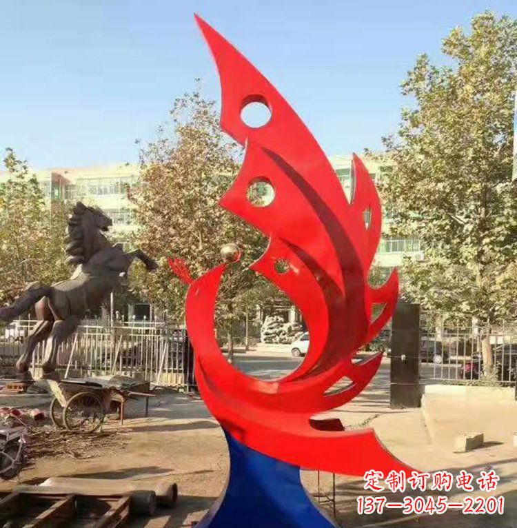 绵阳艺术精美的不锈钢凤凰雕塑