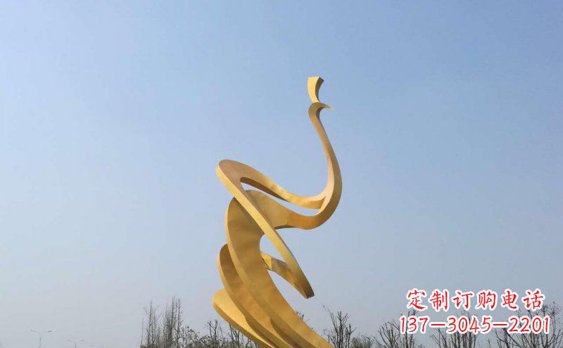 绵阳抽象凤凰不锈钢雕塑