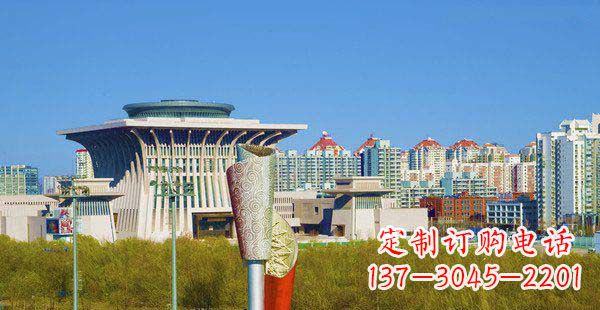 绵阳高端特色不锈钢抽象火炬雕塑