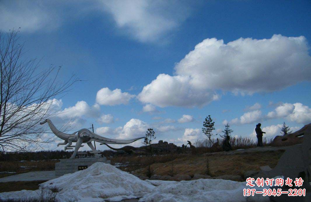 绵阳非凡巨兽——不锈钢抽象恐龙雕塑