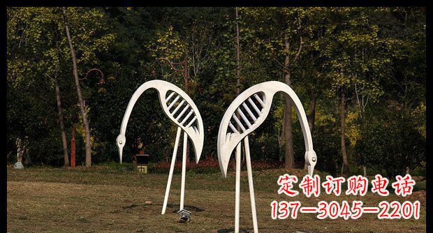 绵阳精美不锈钢仙鹤雕塑
