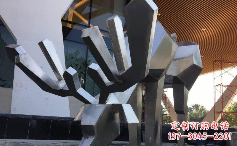 绵阳聚体雕塑抽象几何驯鹿
