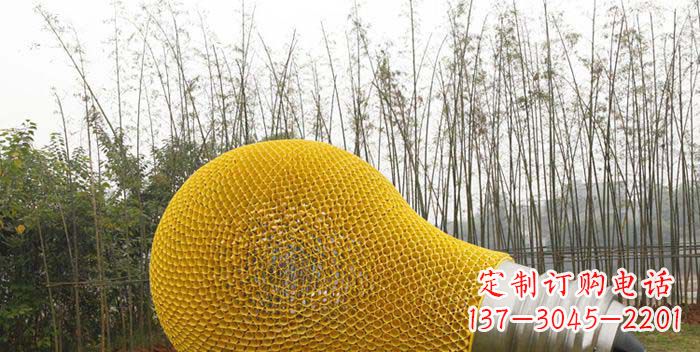 绵阳大型不锈钢灯泡雕塑