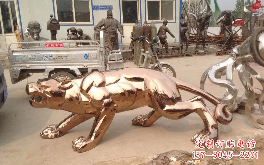 绵阳中领雕塑出品不锈钢动物雕塑