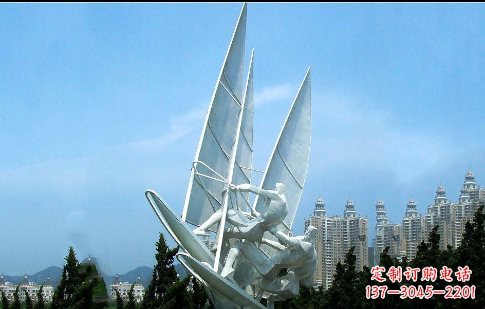 绵阳不锈钢帆船比赛雕塑